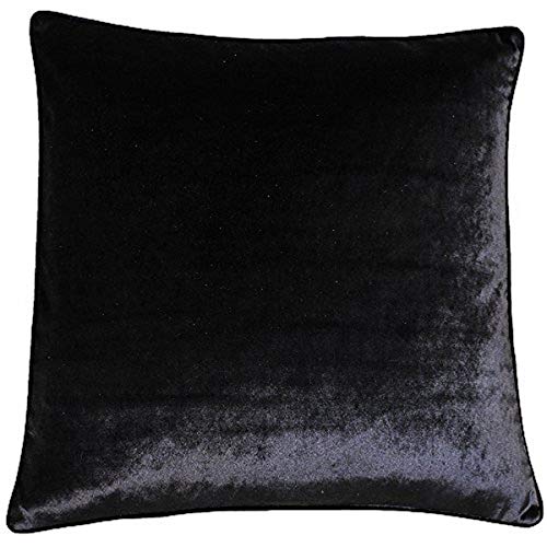 Paoletti Luxe Velvet 55X55 Poly CUSH BLAC, Schwarz, 55x55cm von Paoletti