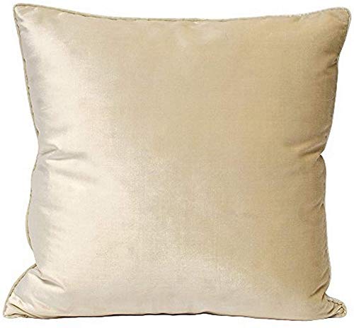 Paoletti Luxe Velvet Kissenbezug, Polyester, Elfenbein, 55 x 55cm von Paoletti