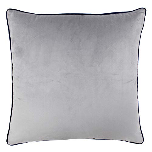 Paoletti inspirierte Kollektion Meridian 55X55 FCUSH Silver/Navy, Polyester, Silber/Marineblau, 55x55cm von Paoletti