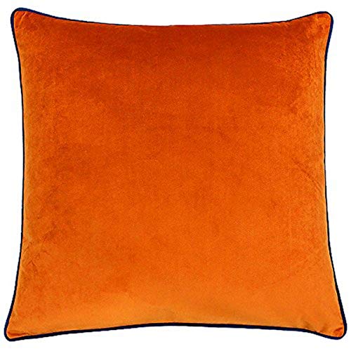 Paoletti Signature Collection Meridian 55X55 Poly CUSH Tea, Tiger Orange/Teal Blau, 55x55cm von Paoletti