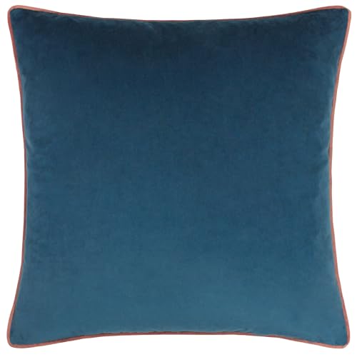 Paoletti Meridian Kissen, Federreich, gefüllt, Samt, Paspelierung, luxuriöses Dekor (Petrol/Blush - 55 x 55 cm) Paoletti Meridian Kissen, Federreich, gefüllt, Samt, Paspelierung, luxuriöses Dekor (Petrol/Blush - 55 x 55 cm) von Paoletti