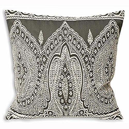 Paoletti Paisley FEATH CUSH 50X50 Grey, Polybaumwolle, Grau, 50x50cm Paoletti Paisley FEATH CUSH 50X50 Grey, Polybaumwolle, Grau, 50x50cm von Paoletti