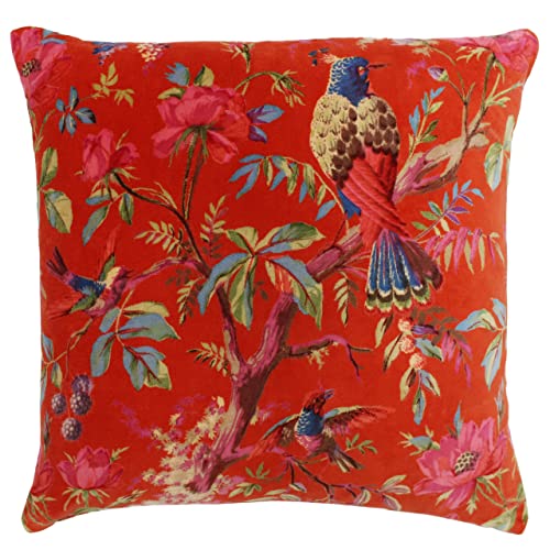 Paoletti Paradise Floral Baumwoll Samt Polyester gefülltes Kissen gefüllt von Paoletti