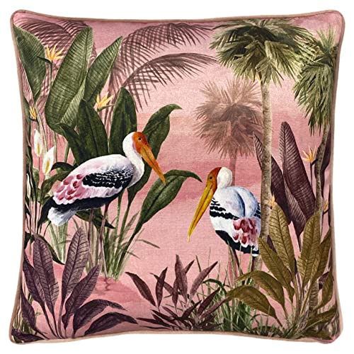 Paoletti Platalea Polyester-Kissen, gefüllt, Polyester, Baumwolle, Pink, 50 x 50 cm von Paoletti