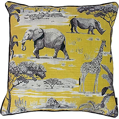 Paoletti Safari Kissenhülle, Ocker, 55 x 55cm (22" x 22") von Paoletti