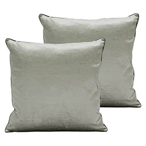 Paoletti Stella Polyester gefüllte Kissen (Twin Pack), Silver, 45 x 45cm, 2 von Paoletti