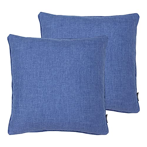 Paoletti Twilight Twin Pack-Feder gefüllte Kissen, Denim, 45 x 45cm, 2 von Paoletti