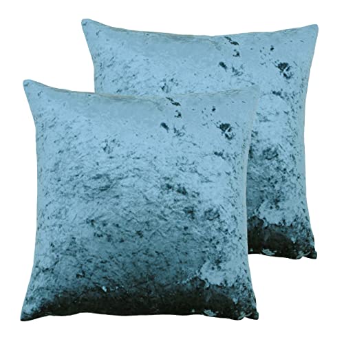 Paoletti Verona Polyester Filled Cushions (Twin Pack), Teal, 55 x 55cm von Paoletti