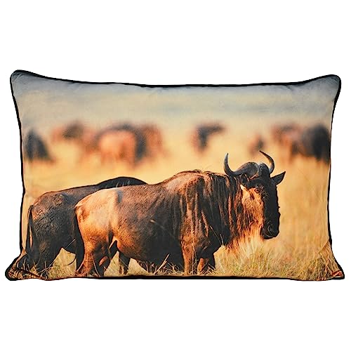 Paoletti Wildebeest Polyester Filled Cushion Paoletti Wildebeest Polyester Filled Cushion von Paoletti