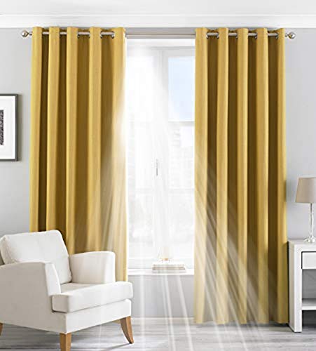 Riva Home Eclipse 117X183 R/T Ochre, Polyester, Ocker, 46x72 (117x183cm) von Paoletti