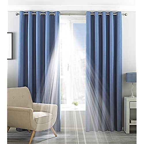 Riva Home Eclipse 229X137 R/T Denim, Polyester, Edelstahl, 90x54 (229x137cm) von Paoletti