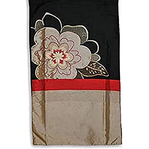 Riva Home Kyoto Runner, Polyester, Schwarz, 40 x 200cm von Paoletti