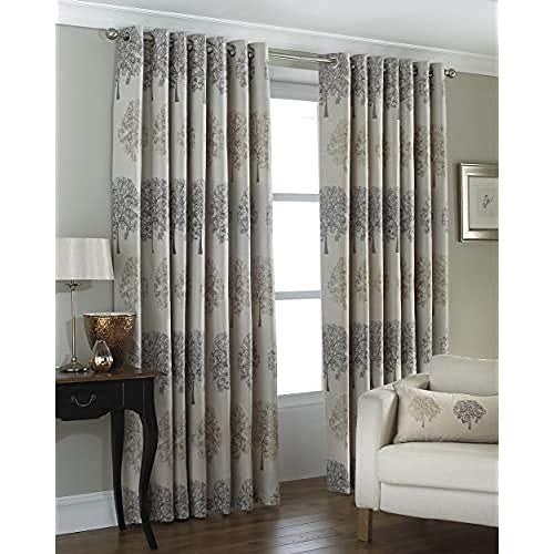 Riva Home Oakdale 117X183 R/T CURT Silver, Polyester, Silber, 46x72 (117x183cm) von Paoletti