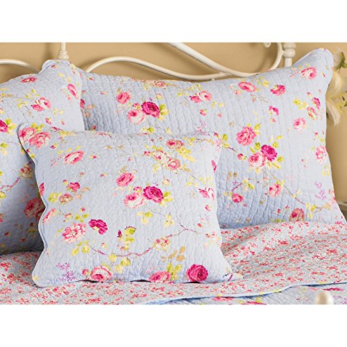 Riva Paoletti Honeypotlane Blau Kissen Shams, Singles, Baumwolle Riva Paoletti Honeypotlane Blau Kissen Shams, Singles, Baumwolle von Paoletti