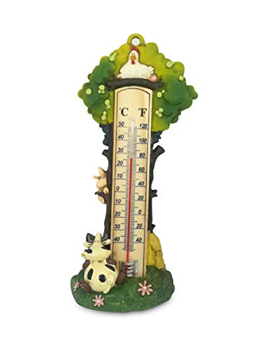 Paolo Chiari 13020 Fattorienthermometer Marmoresin, Mehrfarbig, 4.5 x 10.5 x 26 cm von Paolo Chiari