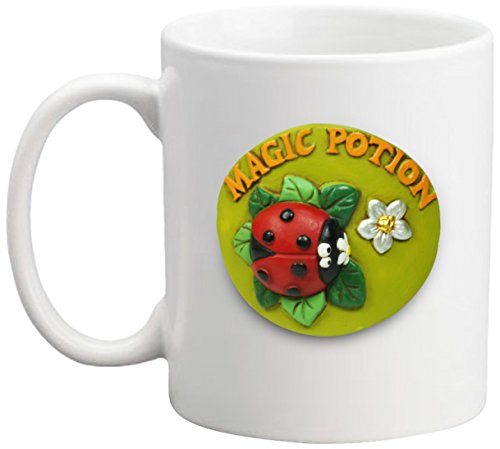 Paolo Chiari 17350 Mug Magic Potion Lia, Keramik und Marmoresin, Mehrfarbig, 8 x 8 x 9,5 cm von Paolo Chiari