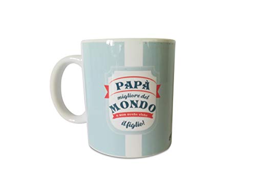 Paolo Chiari Papà Besseres des Mondes, Sie haben keine Mischung aus der Sohne-Tasse aus Cermica Disegner, 11 Ounces, Keramik, mehrfarbig von Paolo Chiari