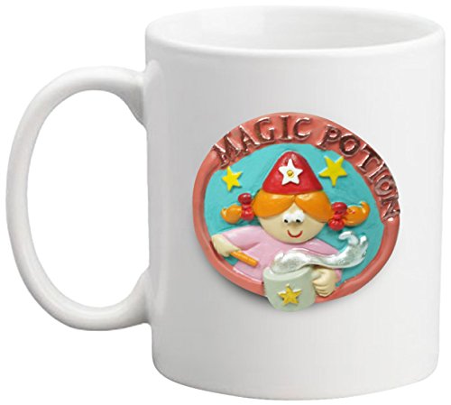 Paolo Helle 17352 Mug Magic Potion Fee, Keramik und Marmoresin, Mehrfarbig, 8 x 8 x 9,5 cm von Paolo Chiari