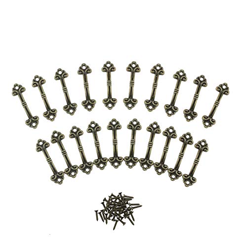 Kabinett Griff 20 Stück kleine Messing dekorative Schmuckschatulle Brust Schubladenschrank Knob Pull von Paor