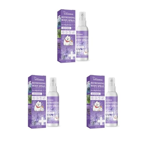 Paowsietiviity 3er-Set 50 ml Haustier-Deo-Spray, Urin-Geruchsentfernung, Lufterfrischung, für Wohnzimmer, Innenbereich, Kleintiere, Haustiere, Reinigungsprodukte von Paowsietiviity