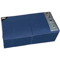 PAPSTAR Serviette dunkelblau 3-lagig 16,5 x 16,5 cm - 250 Stück von Pap Star