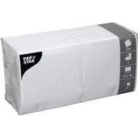 PAPSTAR Servietten 16,5 x 16,5 cm weiß 3-lagig - 250 Stück von Pap Star