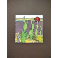 Kaktusfliese, Handgemachte Keramikkunstfliese Mit Kaktus, Wohndekor, An Der Wand Hängend, Keramikskulptur, Einzigartige Keramikfliese, Kunstkeramik Kaktusfliese, Handgemachte Keramikkunstfliese Mit Kaktus, Wohndekor, An Der Wand Hängend, Keramikskulptur, Einzigartige Keramikfliese, Kunstkeramik von PapasgalleryArt
