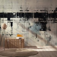 Abstrakte Grunge-Tapete | Wanddekoration Hausrenovierung Wandkunst Vinyl-Tapete Zum Abziehen Und Aufkleben Oder Nicht Selbstklebend von PapayaWallsShop