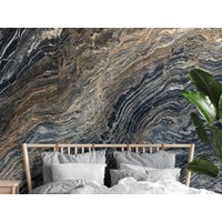 Abstrakte Marmortapete | Wandbild Wanddekoration Hausrenovierung Wandkunst Vinyl-Tapete Zum Abziehen Und Aufkleben Oder Nicht Selbstklebend von PapayaWallsShop
