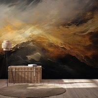 Abstrakte Moderne Kunsttapete | Wanddekoration Hausrenovierung Wandkunst Vinyl-Tapete Zum Abziehen Und Aufkleben Oder Nicht Selbstklebend von PapayaWallsShop