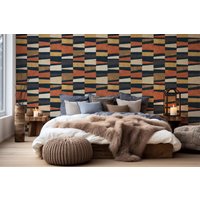 Grunge, Moderne Tapete | Wanddekoration Hausrenovierung Wandkunst Vinyl-Tapete Zum Abziehen Und Aufkleben Oder Nicht Selbstklebend von PapayaWallsShop