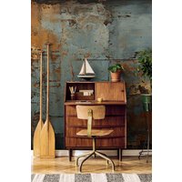 Rostige Moderne Tapete | Wanddekoration Hausrenovierung Wandkunst Vinyl-Tapete Zum Abziehen Und Aufkleben Oder Nicht Selbstklebend von PapayaWallsShop
