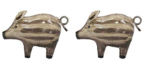 Metall-Deko-Figur Mini-Wildschwein Frischling Metall bemalt Preis für 2 Stück (mini) von Pape
