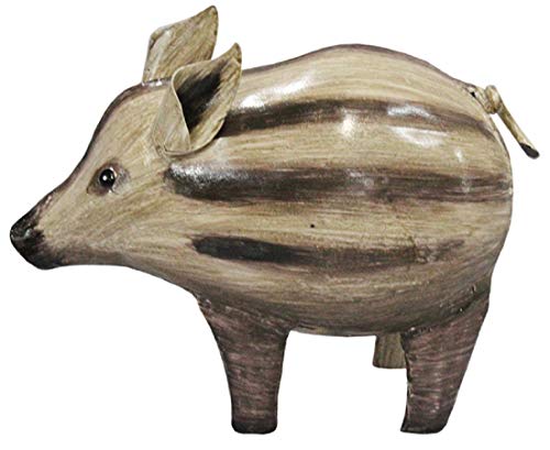 Metall-Deko-Figur Mini-Wildschwein Frischling Metall bemalt Preis für 2 Stück von Pape