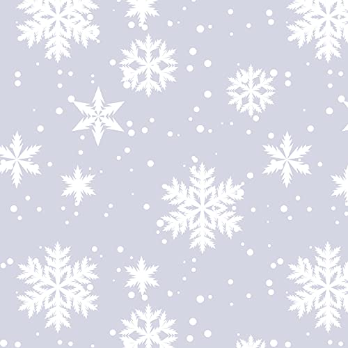 16 Servietten Moments Schneeflocken auf silber Farbe 33 x 33cm von Paper+Design