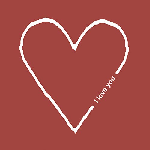 20 Lunch Servietten Herz auf rot Liebe Hochzeit 33 cm von Paper+Design