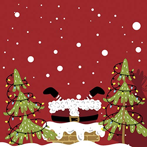 20 Lunch Servietten Verrückter Weihnachtsmann 33cm von Paper+Design