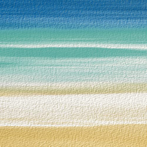 20 Servietten Übergang zum Meer | Strand | Sommer | Streifen | Tischdeko | Decoupage | Serviettentechnik 33x33cm von Paper+Design