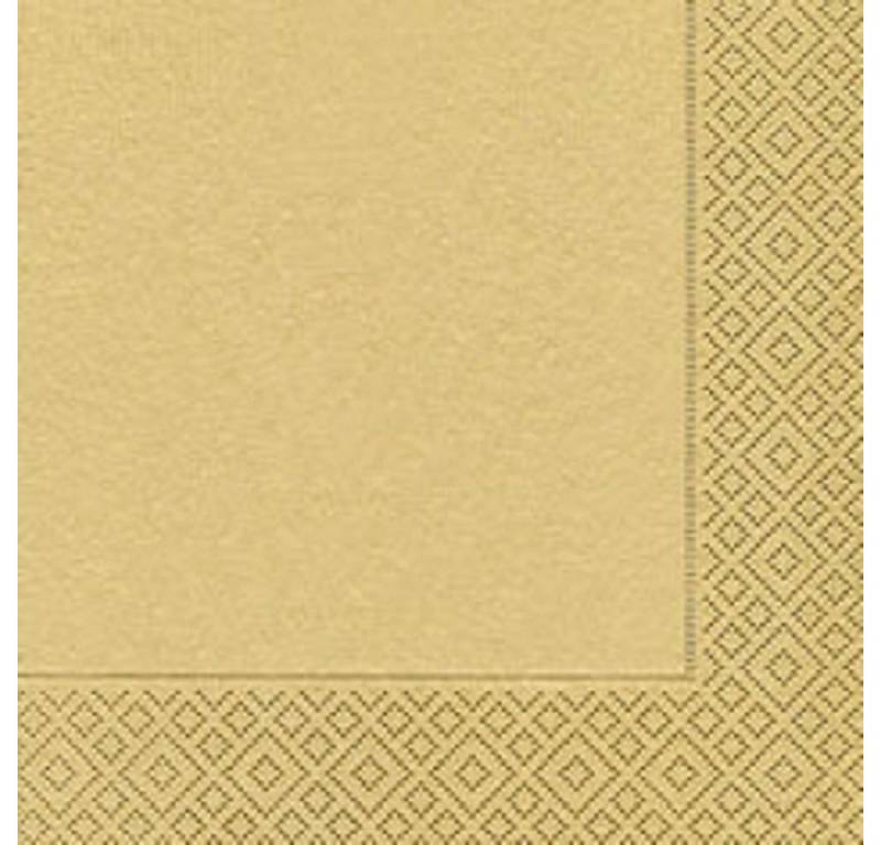 Paper+Design Papierserviette 20 LUNCH SERVIETTEN 33x33cm Uni Metallic von Paper+Design