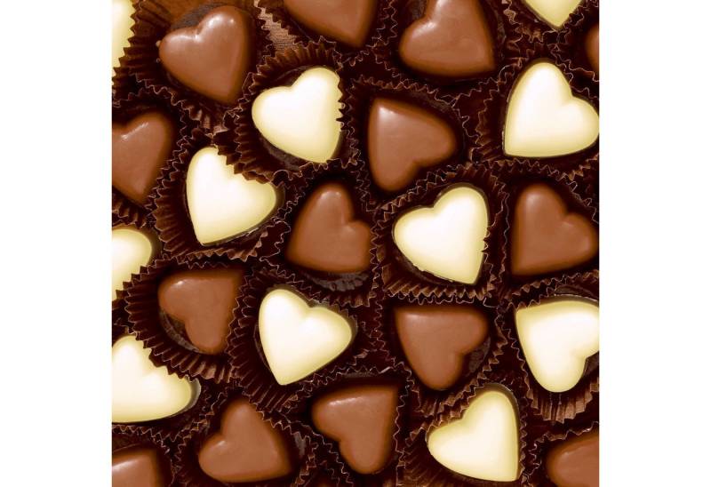 Paper+Design Papierserviette Cocktailservietten Kulinarik Schokoherzen - 25 x 25 cm, 20 Stück Paper+Design Papierserviette Cocktailservietten Kulinarik Schokoherzen - 25 x 25 cm, 20 Stück von Paper+Design