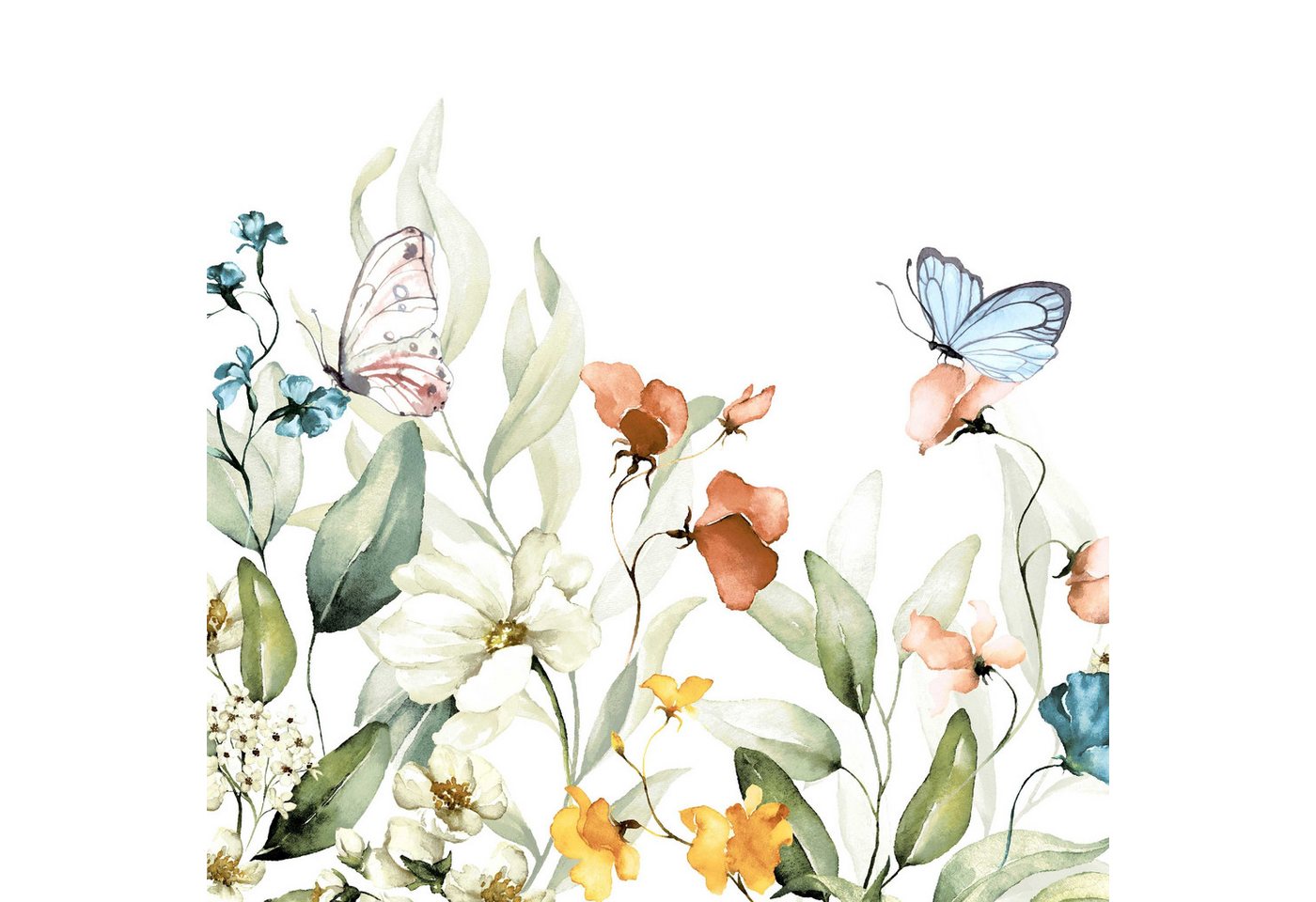 Paper+Design Papierserviette Lunchservietten Frühling Blumen - 33 x 33 cm, 20 Stück von Paper+Design