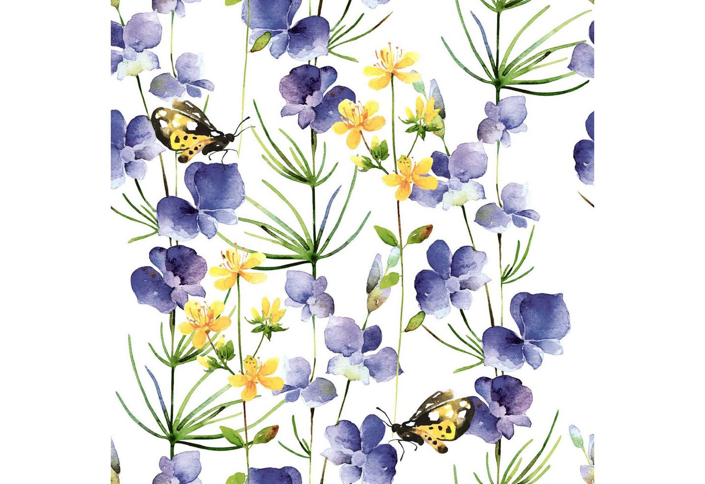 Paper+Design Papierserviette PAPER+DESIGN 206139 Lunchservietten Blumen - 33 x 33 cm, 20 Stück von Paper+Design