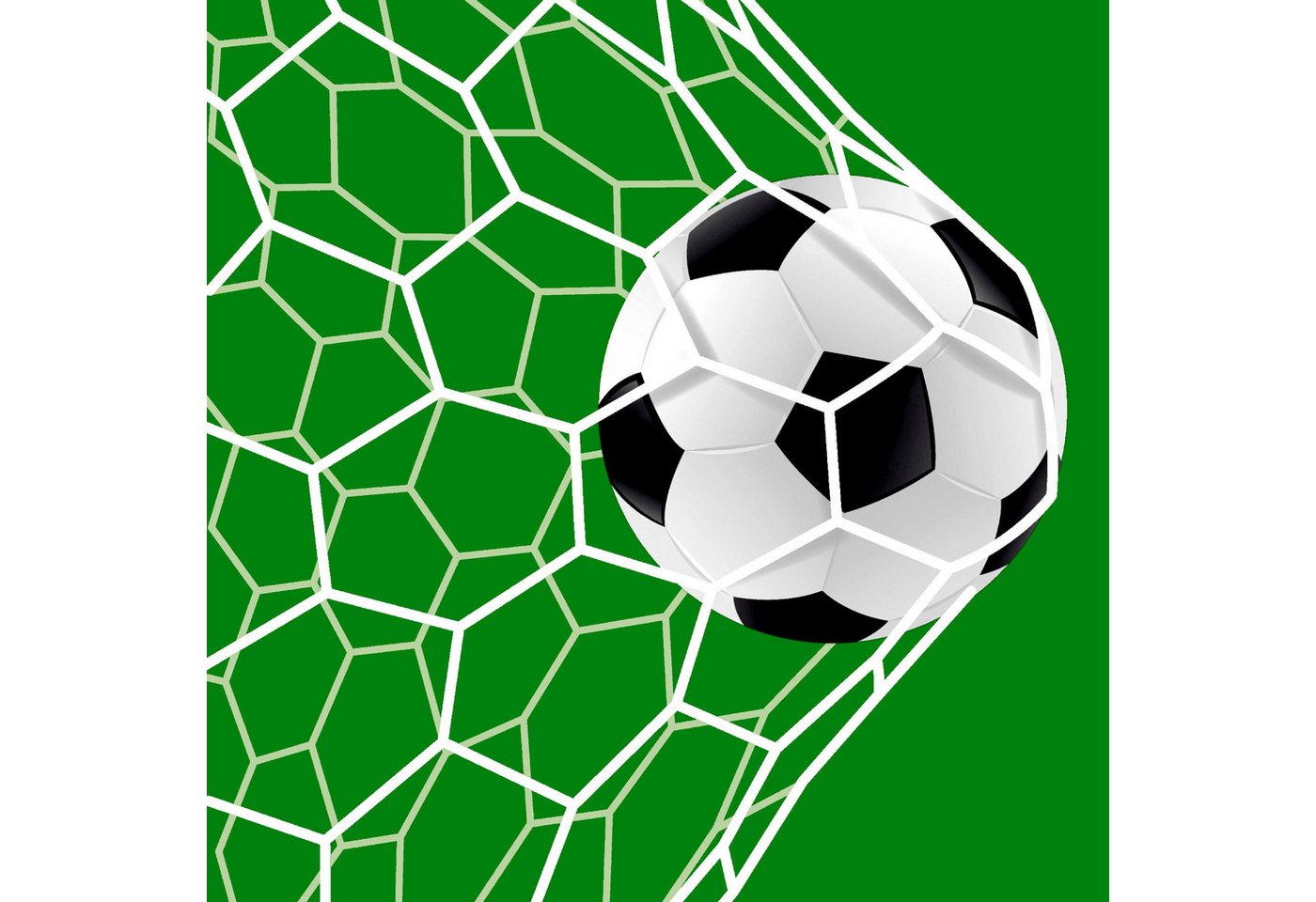 Paper+Design Papierserviette PAPER+DESIGN 206153 Lunchservietten Fussball - 33 x 33 cm, 20 Stück von Paper+Design