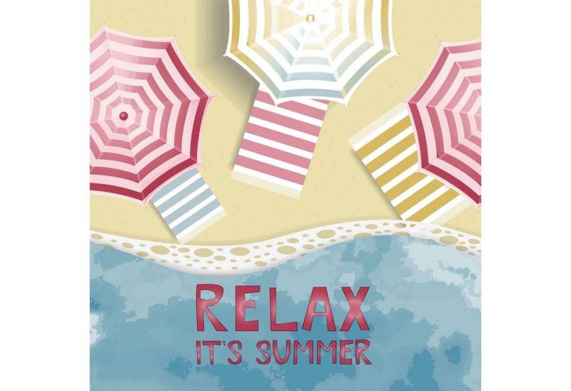 Paper+Design Papierserviette Relax It´s Summer, (20 St), 33 cm x 33 cm von Paper+Design