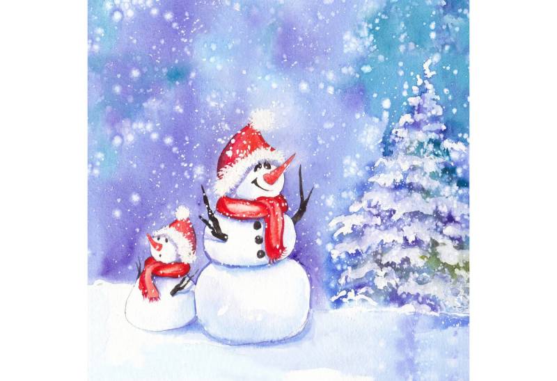 Paper+Design Papierserviette Serviette 'Frosty Friends', (20 St), 33x33cm von Paper+Design