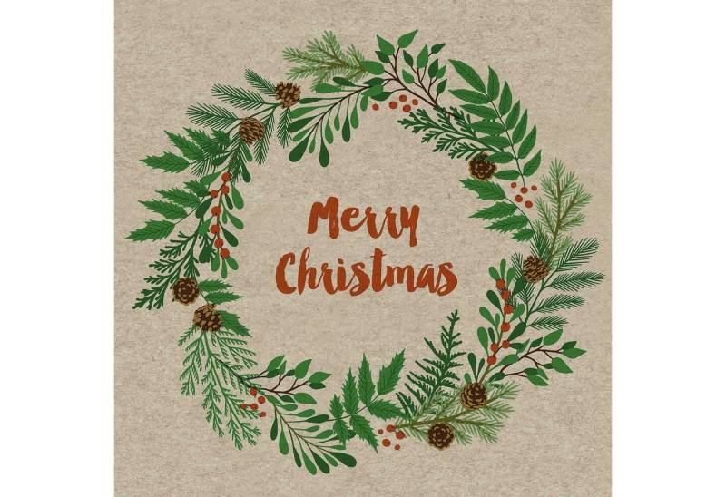 Paper+Design Papierserviette Weihnachts Cocktailservietten Naturals - 25 x 25 cm, 25 Stück Paper+Design Papierserviette Weihnachts Cocktailservietten Naturals - 25 x 25 cm, 25 Stück von Paper+Design