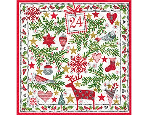 Serviette"Scandinavian Xmas" 20 Stück von Paper+Design