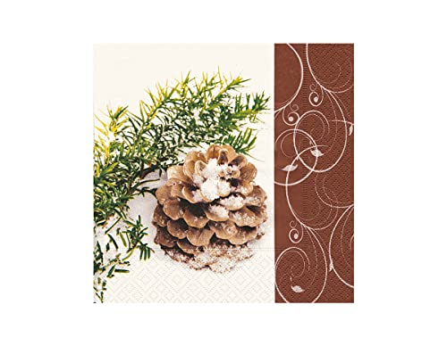 SERV.LUNCH BRANCH & PINE CONE 33 x 33 cm. -20u.- von Paper+Design