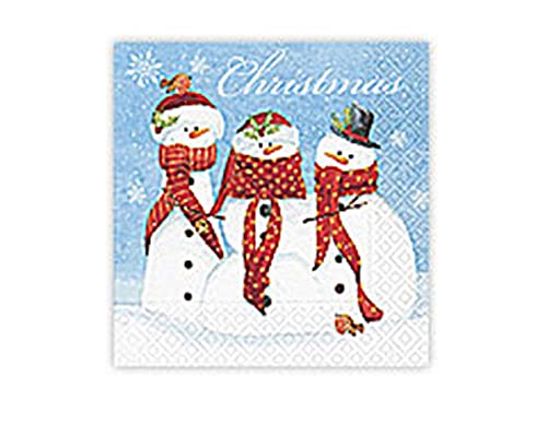 SERV.LUNCH FAMILY SNOWMAN 33 x 33 cm. -20u.- von Paper+Design