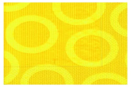 Servietten 20 St. 33x33cm LUNCH CIRCLE gelb YELLOW von Paper+Design